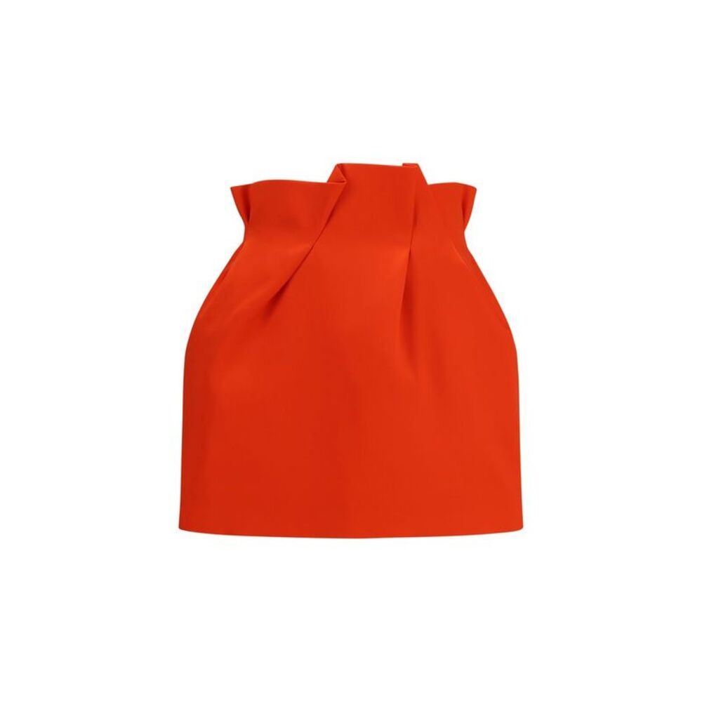 Magda Butrym Red Silk Mini Women's Skirt